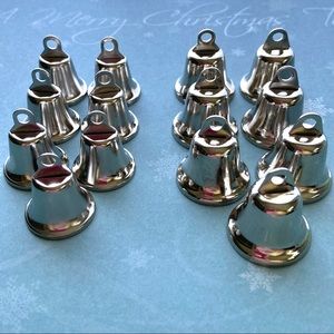Bells 🔔 Crafting Silver Bells 2 pkg. of 7 (2 sizes)-NEW